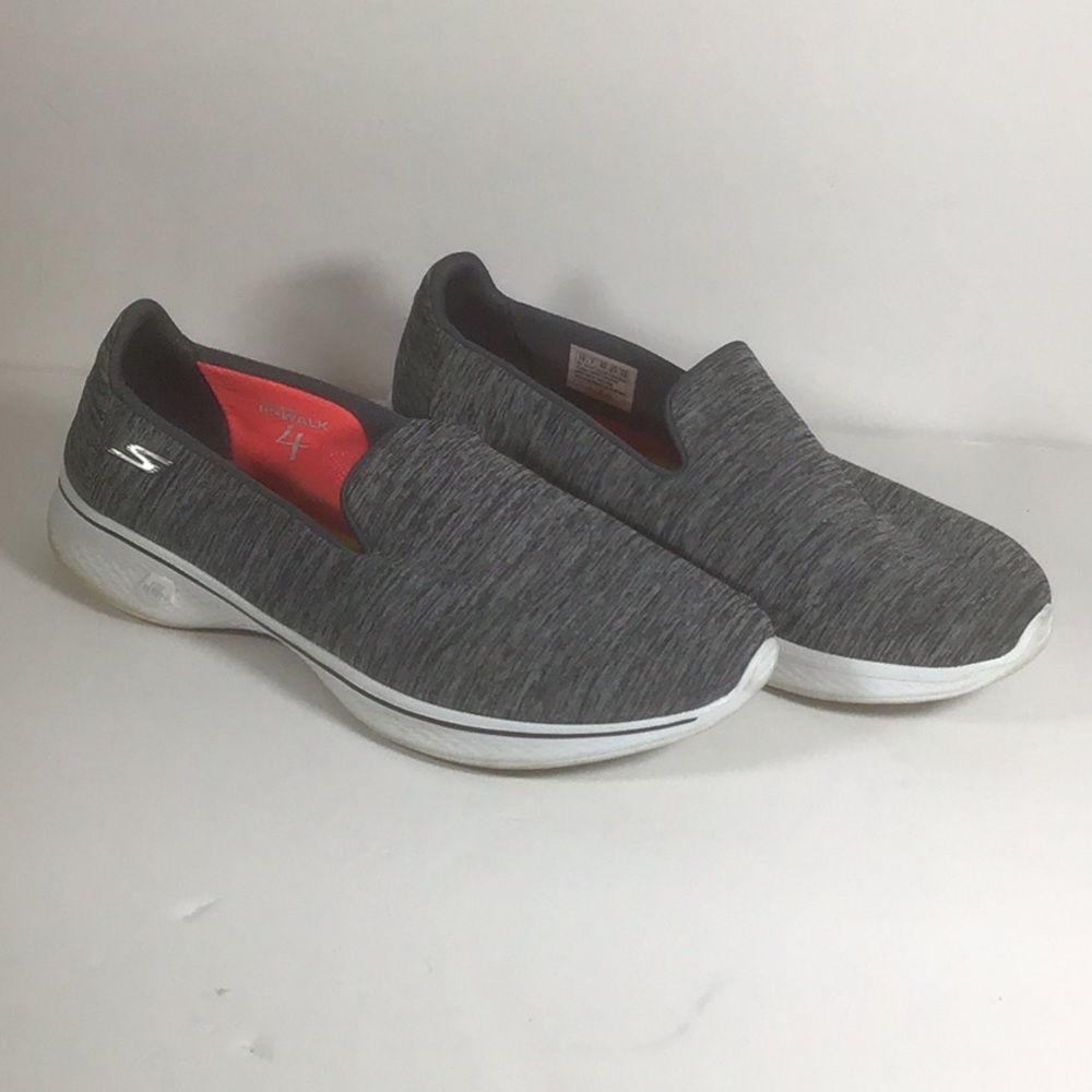 Sketchers women’s slip on gray Go Walk 4, Size 10